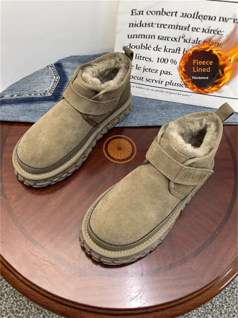 Northeastern Men's Winter Snow Boots Fleece Lined Bread Style Outdoor Low Temperature Resistant Leather Fur Integrated Cotton...
Northeastern Men's Winter Snow Boots Fleece Lined Bread Style Outdoor Low Temperature Resistant Leather Fur Integrated Cotton...