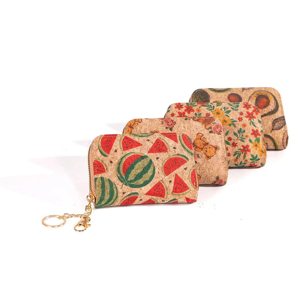 3pcs Wallets Cork Leather Khaki Watermelon Flower Multifunctional Zipper Short Credit Card Holder
3pcs Wallets Cork Leather Khaki Watermelon Flower Multifunctional Zipper Short Credit Card Holder