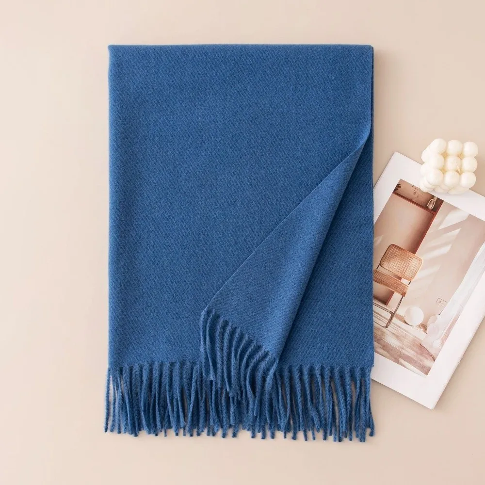 Gifts 200x70cm Long Scarf Wool Blend Fringe Trim Shawl Wrap Warm Wrap Soft Texture Neck Scarf Daily Outfits
Gifts 200x70cm Long Scarf Wool Blend Fringe Trim Shawl Wrap Warm Wrap Soft Texture Neck Scarf Daily Outfits