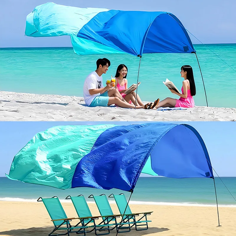 500*300cm Oversized Beach Shade Tent UPF 50+ Sun Protection 4 lb Ultralight Wind-Resistant Canopy with Sand Anchors
500*300cm Oversized Beach Shade Tent UPF 50+ Sun Protection 4 lb Ultralight Wind-Resistant Canopy with Sand Anchors