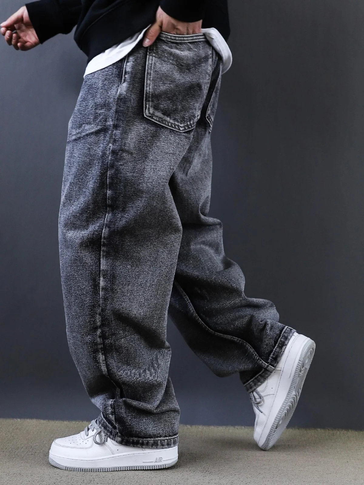 American Sle Waed Loose Straight Leg Men's Jeans High Street Vibe Casual Long Trousers Youth Faion Wear Resistant
American Sle Waed Loose Straight Leg Men's Jeans High Street Vibe Casual Long Trousers Youth Faion Wear Resistant