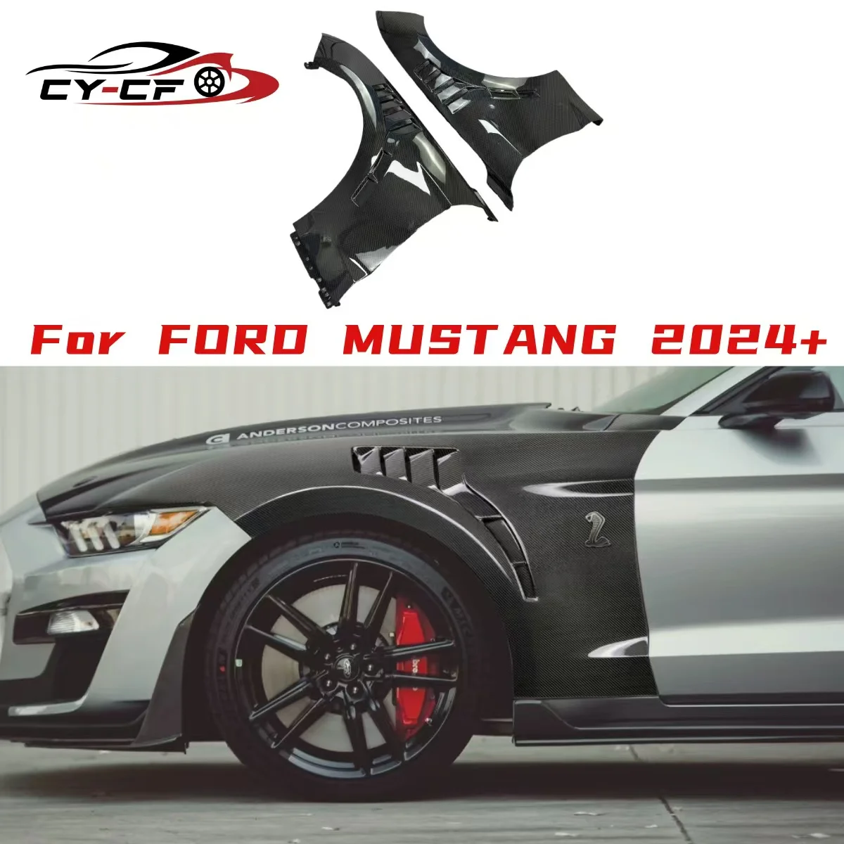 For Ford Mustang 2024 Dry Carbon Fiber Side Fenders Air Vent Aprons Trim Cover Accessories Mudgurd Splitter Body Kit
For Ford Mustang 2024 Dry Carbon Fiber Side Fenders Air Vent Aprons Trim Cover Accessories Mudgurd Splitter Body Kit