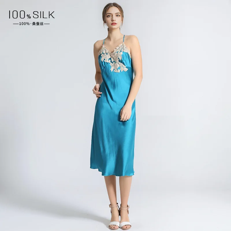 19MM Mulberry Silk Long Nightgown Dressing Gown Sexy Women Nightdress Sleepwear Backless Lingerie Satin Lace Chemise Nightgowns
19MM Mulberry Silk Long Nightgown Dressing Gown Sexy Women Nightdress Sleepwear Backless Lingerie Satin Lace Chemise Nightgowns