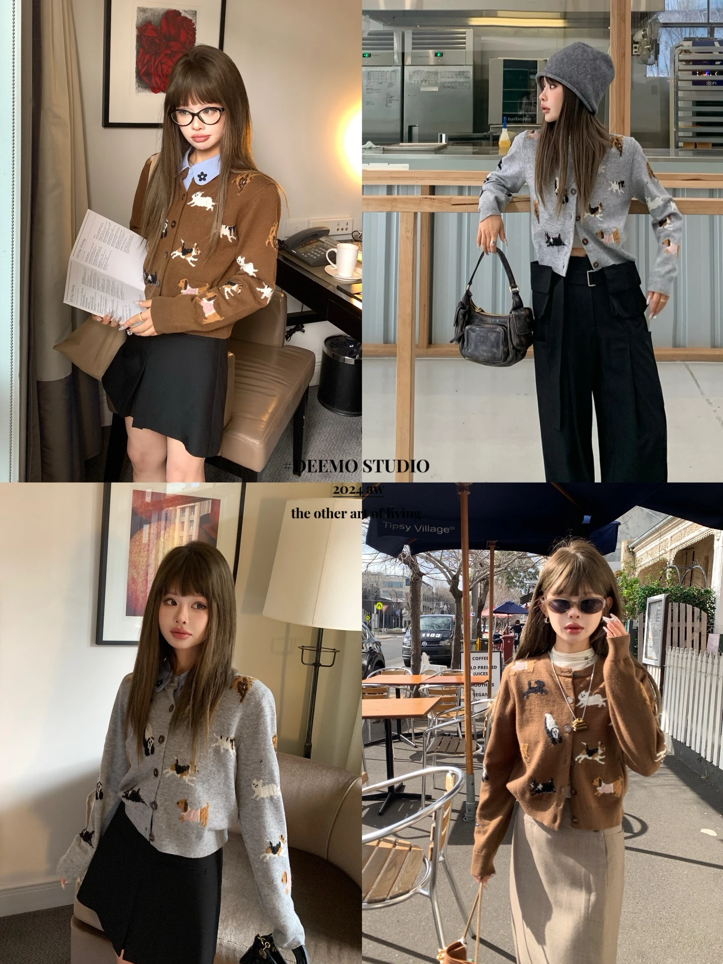 Cute Little Dog Wool Camere Quali up Knitted Open Cardigan Sweater Straight Cut Commute Sle Embroidered Fem Autumn F...
Cute Little Dog Wool Camere Quali up Knitted Open Cardigan Sweater Straight Cut Commute Sle Embroidered Fem Autumn F...