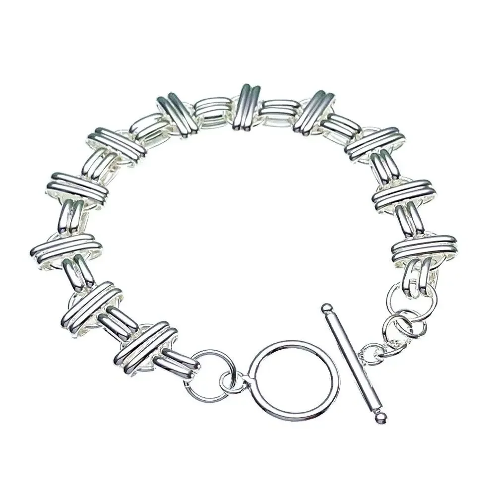 925 Sterling Silver 8 inch 20cm Well Shaped Fashion Geometric Tassel Jewelry Bracelets Chain
925 Sterling Silver 8 inch 20cm Well Shaped Fashion Geometric Tassel Jewelry Bracelets Chain