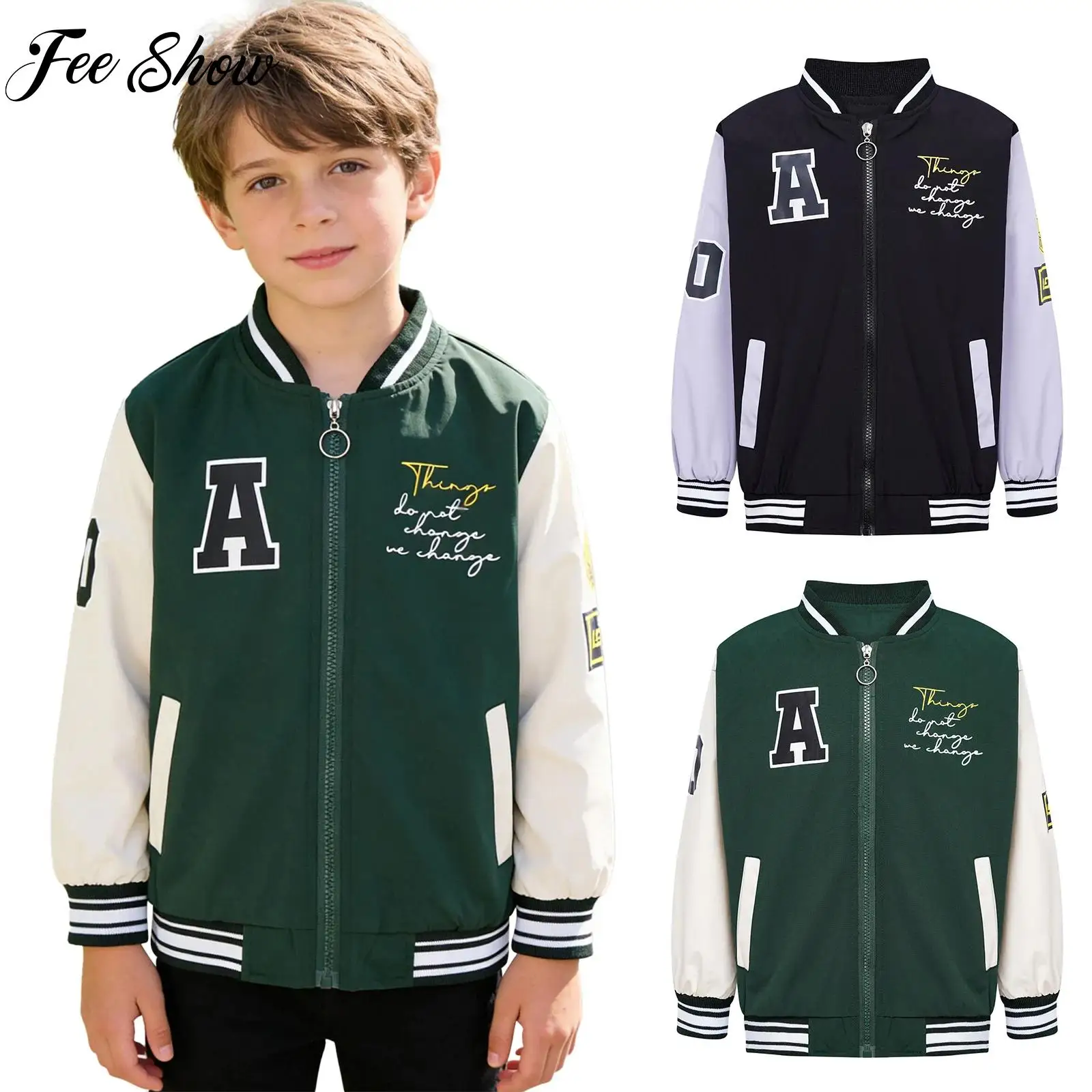 Kids Boys Baseball Sports Jacket Running Workout Exercise Clothes Long Sleeve Coat Outerwear for School Travel Casual Daily Wear
Kids Boys Baseball Sports Jacket Running Workout Exercise Clothes Long Sleeve Coat Outerwear for School Travel Casual Daily Wear
