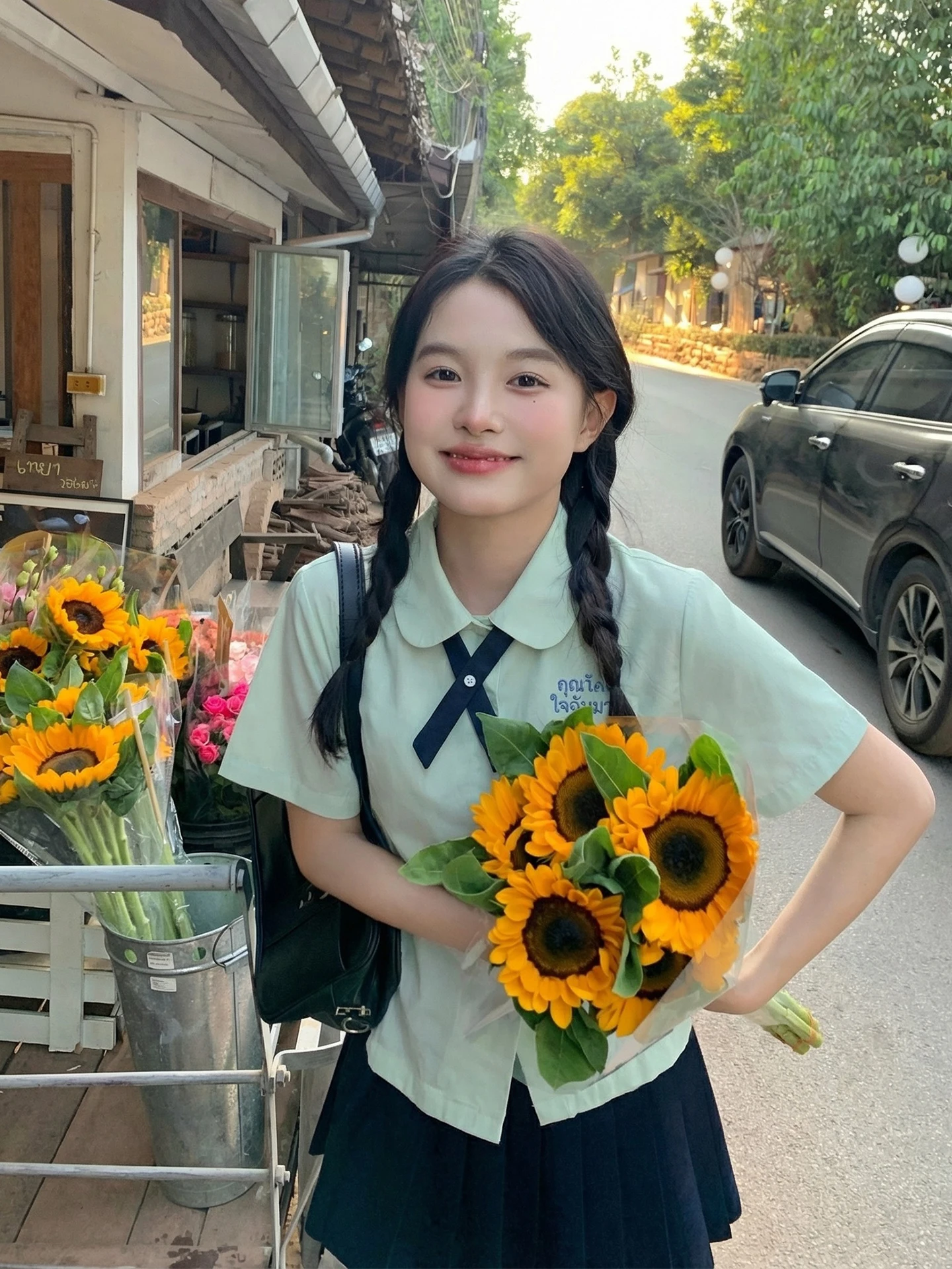 Tokyo Annual Record JK Uniform College Style Green Short Sleeve Shirt Women Summer Small Size Versatile Japanese School Unifo...
Tokyo Annual Record JK Uniform College Style Green Short Sleeve Shirt Women Summer Small Size Versatile Japanese School Unifo...