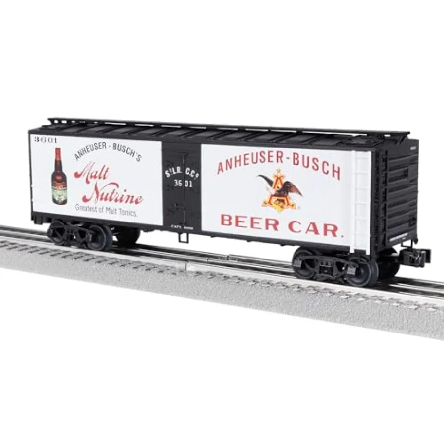O Gauge model train reefer for display, wood body, red and white color, realistic detailing and authentic numbering
O Gauge model train reefer for display, wood body, red and white color, realistic detailing and authentic numbering