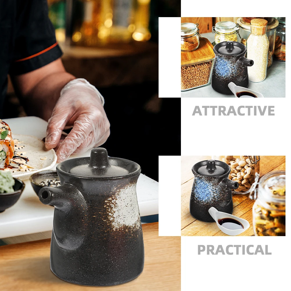 2 Pcs Japanese-style Seasoning Kettle Pepper Shaker Sauce Soy Pot
2 Pcs Japanese-style Seasoning Kettle Pepper Shaker Sauce Soy Pot