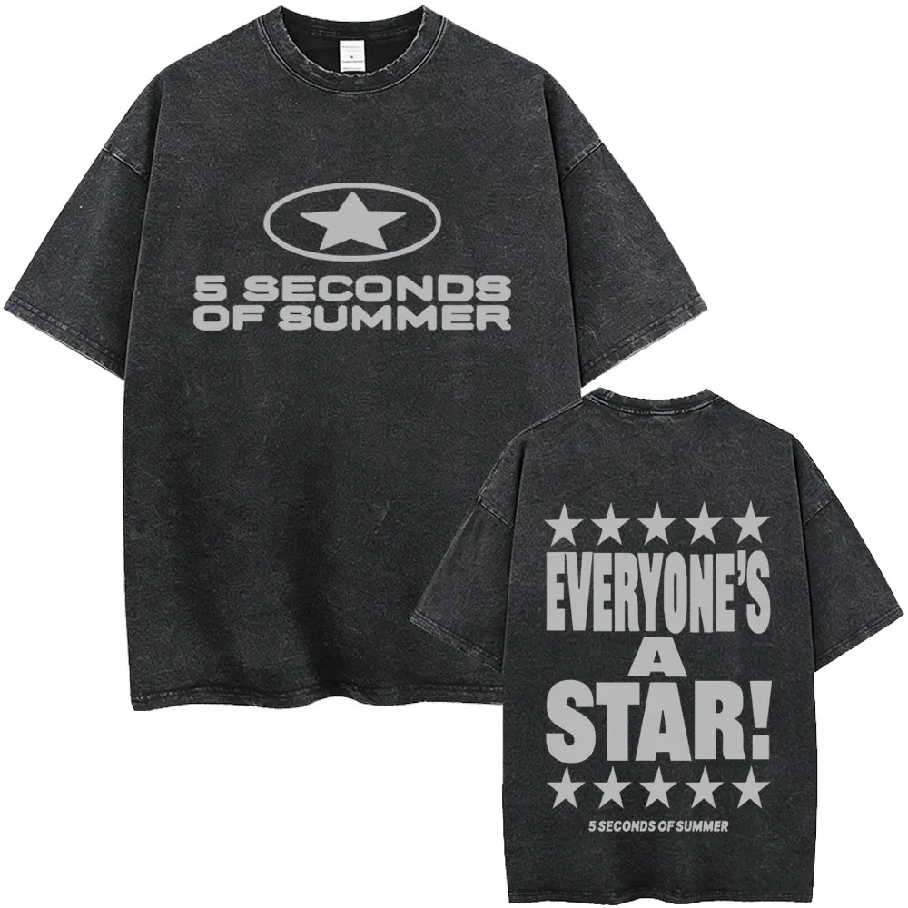 Punk Rock Band 5 Seconds of Summer Washed Vintage T-shirt Everyone's A Star Merch 2026 T-shirts Men Women Hip Hop Gothic T Shirt
Punk Rock Band 5 Seconds of Summer Washed Vintage T-shirt Everyone's A Star Merch 2026 T-shirts Men Women Hip Hop Gothic T Shirt