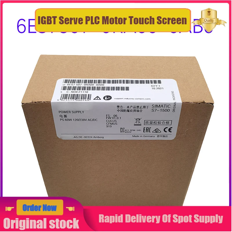 New original 6ES7507-0RA00-0AB0 power module 6ES7 507-0RA00-0AB0 spot
New original 6ES7507-0RA00-0AB0 power module 6ES7 507-0RA00-0AB0 spot