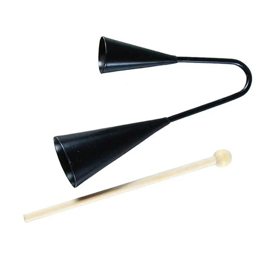 Double Horn Ringer Agogo Bells Musical Toys Latin Durable Portable Handheld Samba Percussion Instrument
Double Horn Ringer Agogo Bells Musical Toys Latin Durable Portable Handheld Samba Percussion Instrument