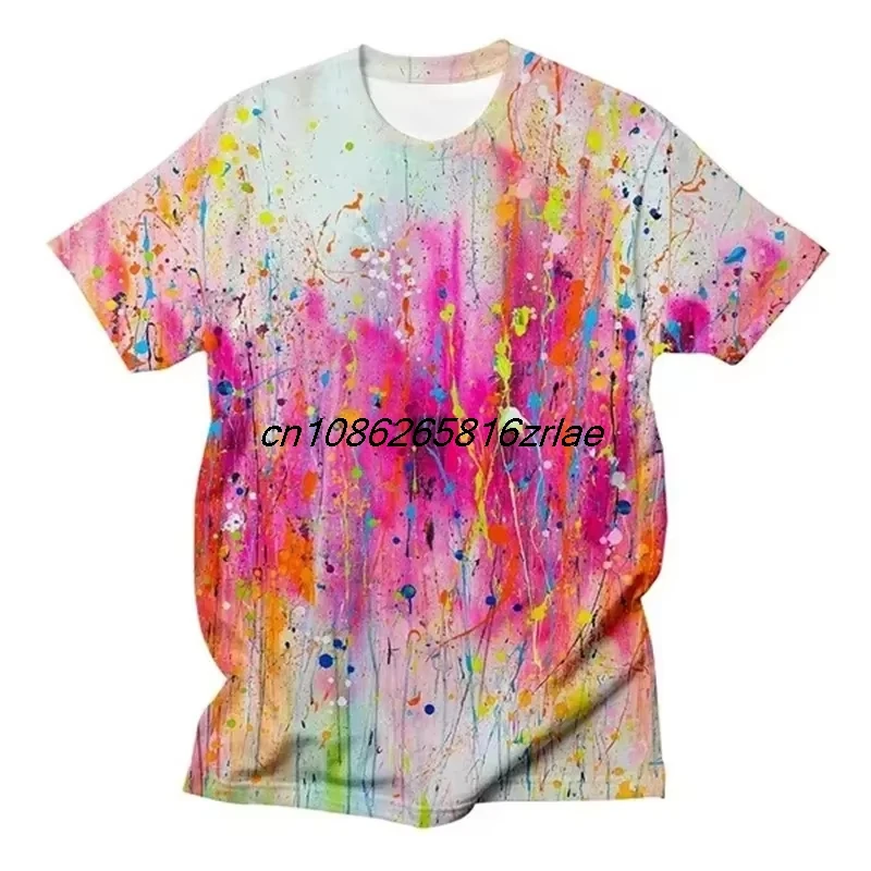 Fashion Paint 3D Printing T-shirt Hip-hop Street Wear for Men's T Shirt Round Neck Short Sleeve Clothes Summer New Tee Shirts
Fashion Paint 3D Printing T-shirt Hip-hop Street Wear for Men's T Shirt Round Neck Short Sleeve Clothes Summer New Tee Shirts