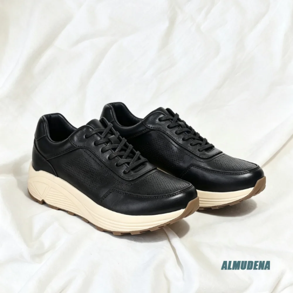 Street Style Low Top Wedge Thick Sole Sneakers Men's Mixed Colors Perforated Lace Up Trendy Daily Casual Sports Walking Shoes
Street Style Low Top Wedge Thick Sole Sneakers Men's Mixed Colors Perforated Lace Up Trendy Daily Casual Sports Walking Shoes