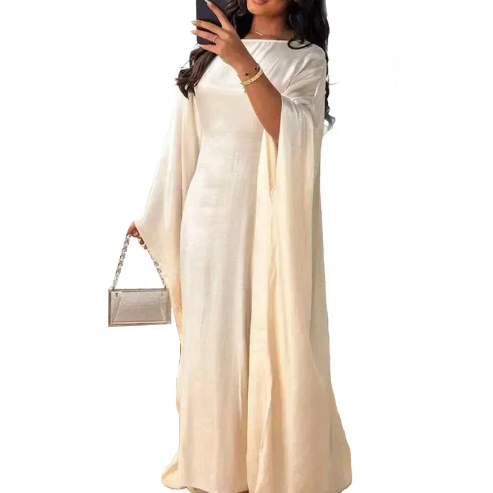 Women Dress Batwing Sleeve Casual Comfortable For Spring/Summer Long Dress O-neck Oversized Plus Size Polyester
Women Dress Batwing Sleeve Casual Comfortable For Spring/Summer Long Dress O-neck Oversized Plus Size Polyester