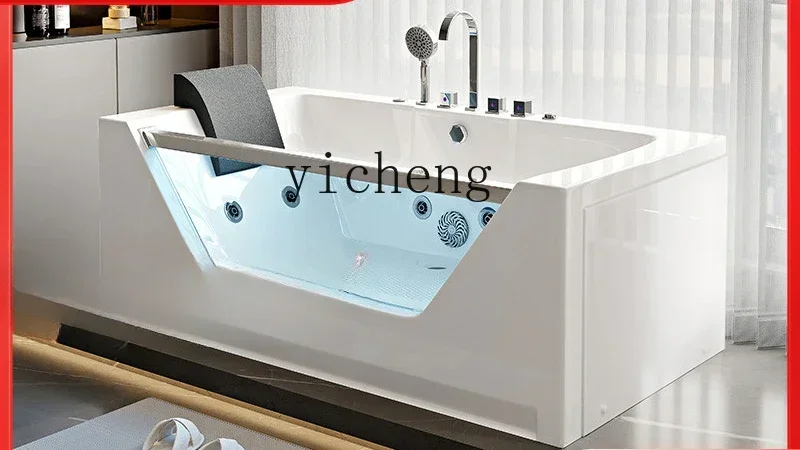 W31-household bathtub small apartment acrylic surf belt glass bathtub
W31-household bathtub small apartment acrylic surf belt glass bathtub