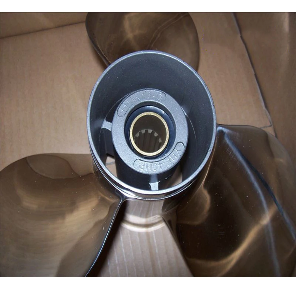 Stainless Steel Propeller For Yamaha Honda Hidea Outboard Motor 2 Stroke 40-55Hp,4 Stroke 60Hp 13 Inch 11 1/8*13-
Stainless Steel Propeller For Yamaha Honda Hidea Outboard Motor 2 Stroke 40-55Hp,4 Stroke 60Hp 13 Inch 11 1/8*13-