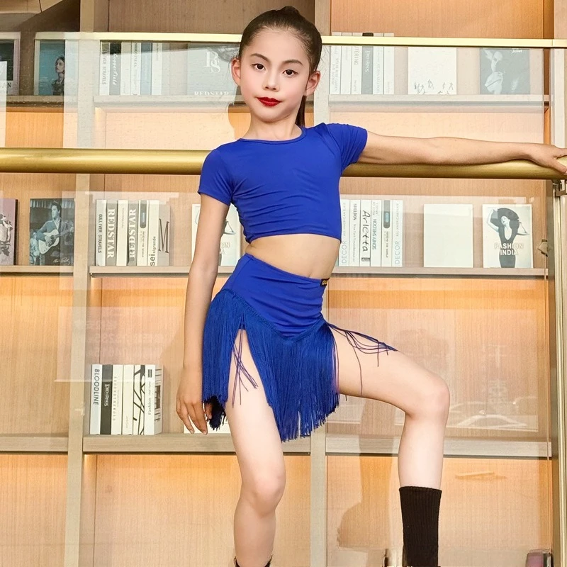 Новый тренировочный костюм для латинских танцев, тренировочная одежда для продвинутых танцев для девочек, детские подтяжки, юбка с бахромой для латинских танцев, летняя
Новый тренировочный костюм для латинских танцев, тренировочная одежда для продвинутых танцев для девочек, детские подтяжки, юбка с бахромой для латинских танцев, летняя