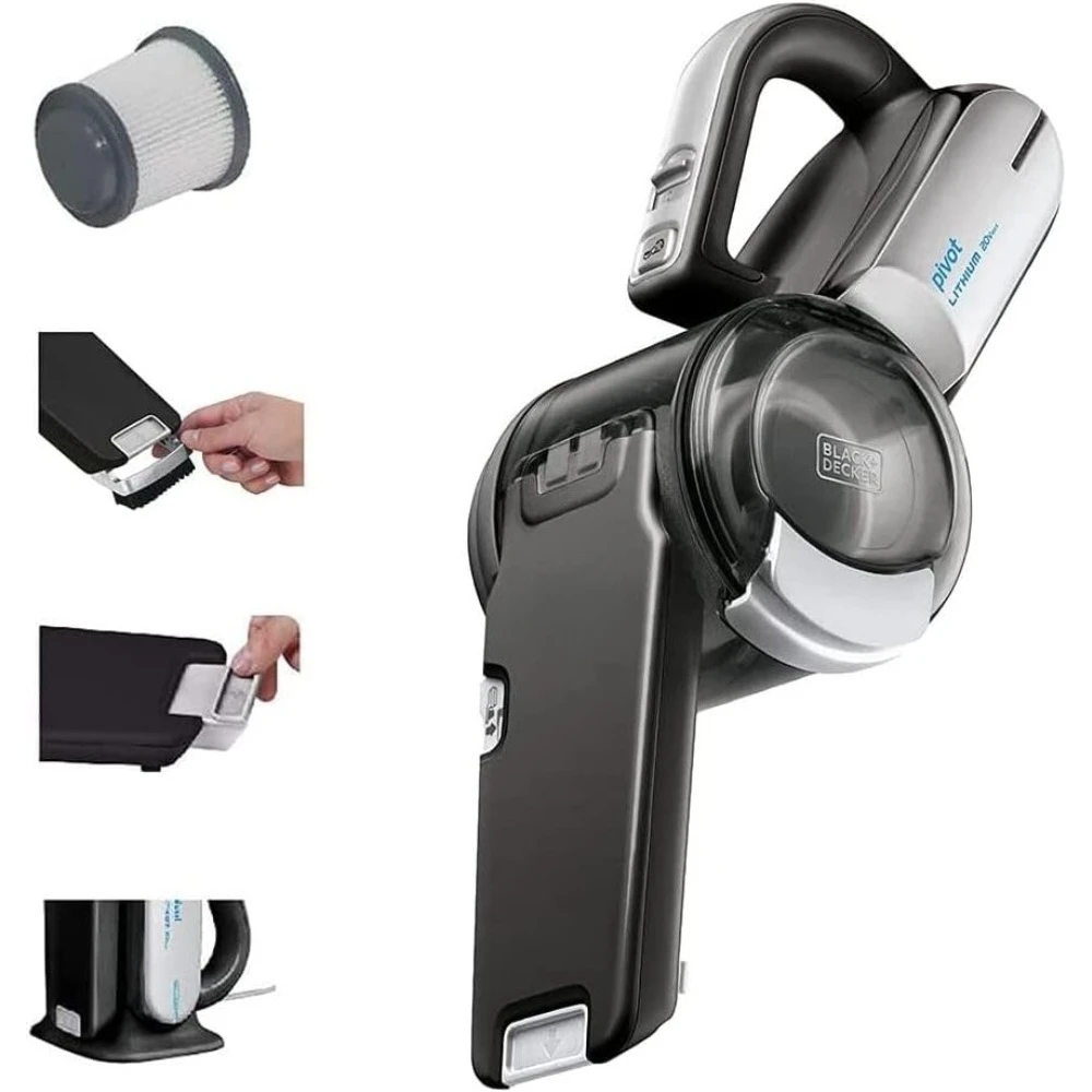 Handheld Vacuum Cordless Rechargeable Car Vacuum Portable with Strong Suction Extendable Crevice Tool and 200 Degree Pivoting
Handheld Vacuum Cordless Rechargeable Car Vacuum Portable with Strong Suction Extendable Crevice Tool and 200 Degree Pivoting