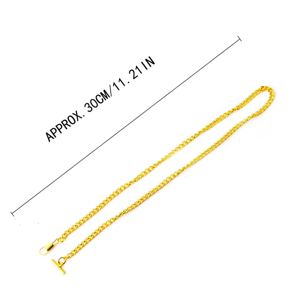 2Pcs Pocket Watch Chains Metal T-Shaped Jeans Chains Durable Retro Clothes Accessories Bronze Gold Pocket Watch Chain
2Pcs Pocket Watch Chains Metal T-Shaped Jeans Chains Durable Retro Clothes Accessories Bronze Gold Pocket Watch Chain