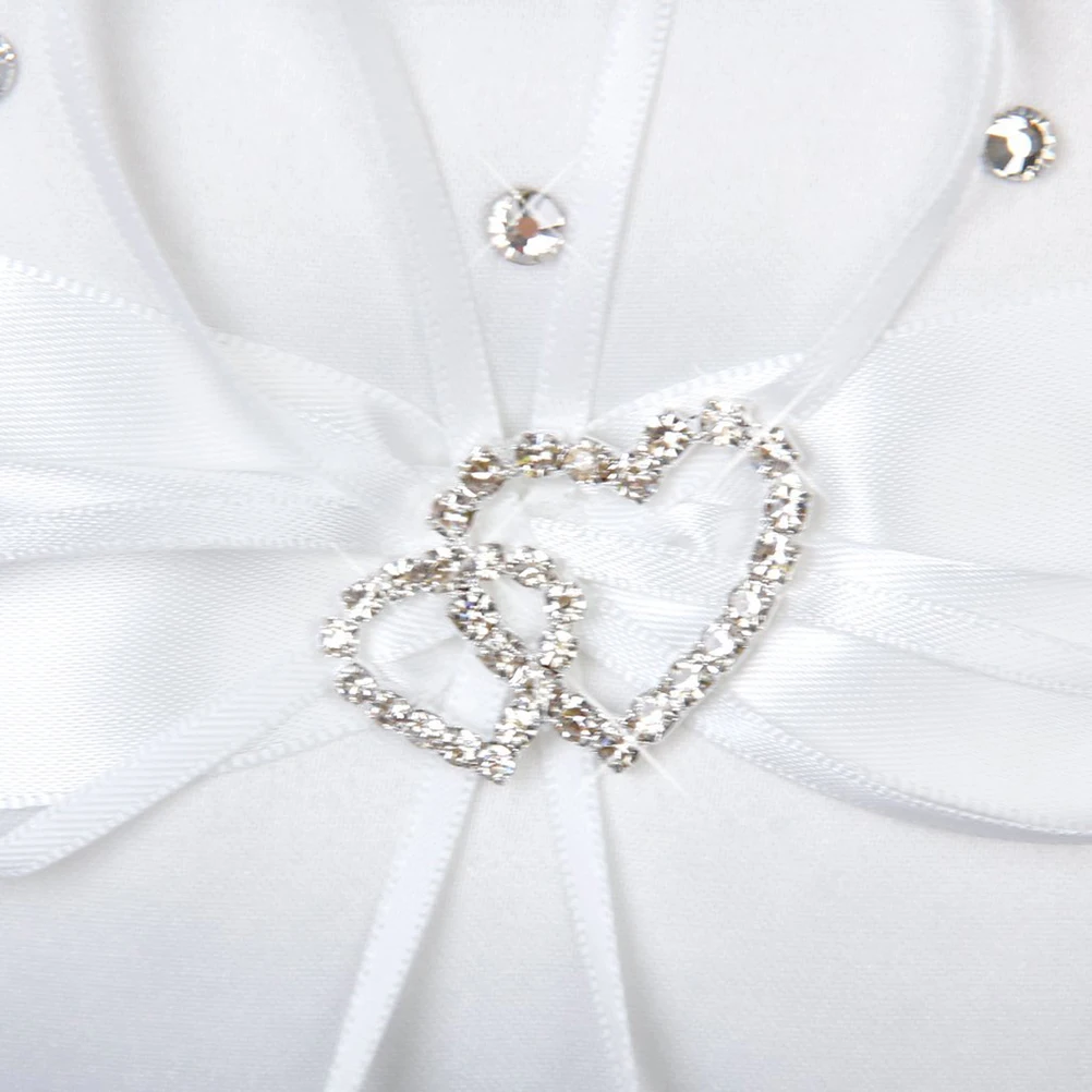 Rhinestone Decor Heart Flower Basket Ring Pillow White Satin Wedding Bridal Accessory Flower Girl Basket For Wedding Storage
Rhinestone Decor Heart Flower Basket Ring Pillow White Satin Wedding Bridal Accessory Flower Girl Basket For Wedding Storage