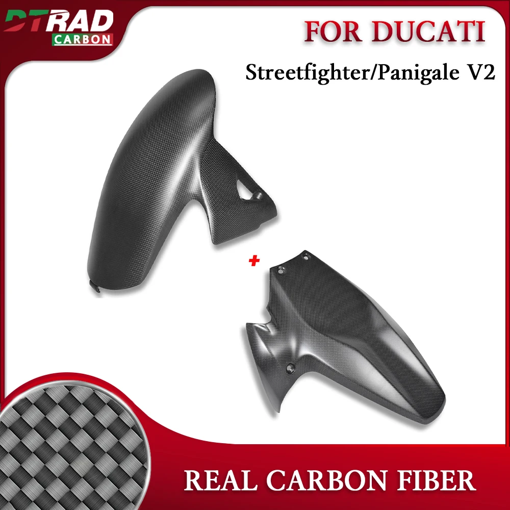 For Ducati Streetfighter/Panigale V2 2020-2024 Real Carbon Fiber Front Fenders & Rear Hugger Motorcycle Accessories Fairing Kit
For Ducati Streetfighter/Panigale V2 2020-2024 Real Carbon Fiber Front Fenders & Rear Hugger Motorcycle Accessories Fairing Kit