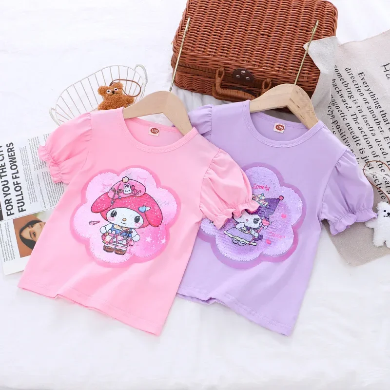 2025 My Melody Kawaii Anime Sanrio Ins, модная рубашка с короткими рукавами, милая летняя модная детская толстовка Kuromi, подарки для детей
2025 My Melody Kawaii Anime Sanrio Ins, модная рубашка с короткими рукавами, милая летняя модная детская толстовка Kuromi, подарки для детей