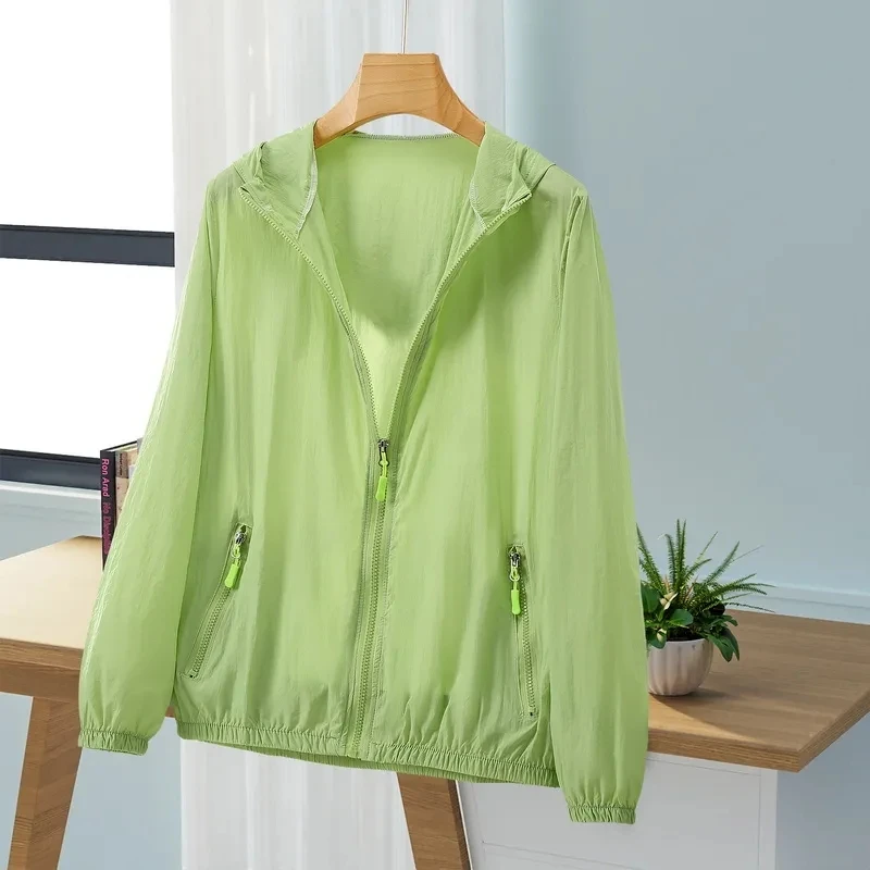 Oversize Sun Protective Clothing Women Thin Windbreaker Outdoor Sports UV Protection Short Coat Lady Hooded Sunscreen Jacket
Oversize Sun Protective Clothing Women Thin Windbreaker Outdoor Sports UV Protection Short Coat Lady Hooded Sunscreen Jacket