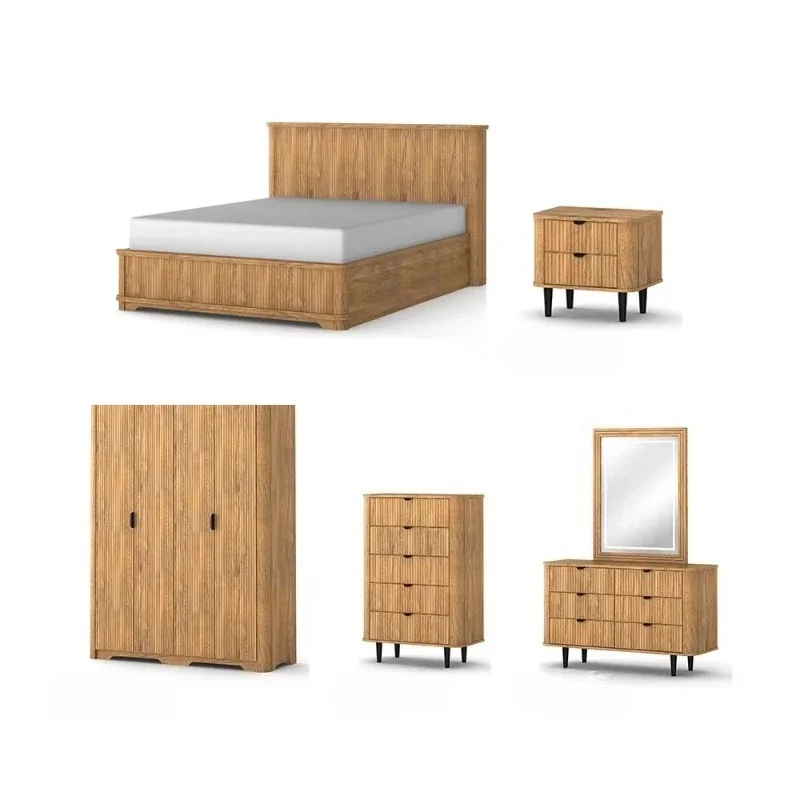 Modern five-star hotel apartment bedroom furniture set luxury king bed, convenient, practical and durable
Modern five-star hotel apartment bedroom furniture set luxury king bed, convenient, practical and durable
