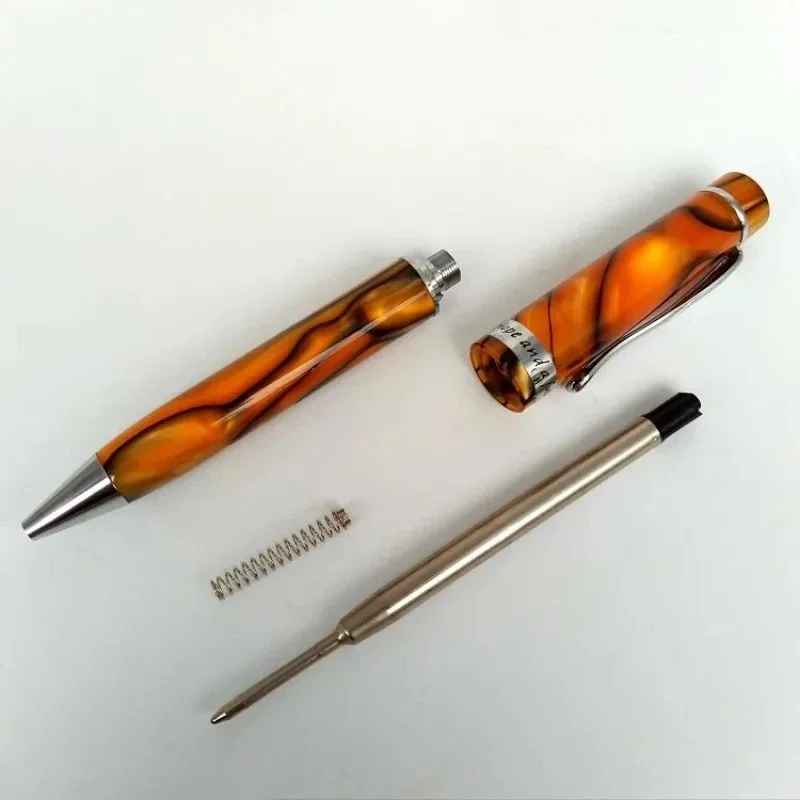 New Dazzling Color Glossy Acrylic Ballpoint Pen 0.7mm Black Refill Office Supplies Brass Components Orange Gel Pens Stationery G
New Dazzling Color Glossy Acrylic Ballpoint Pen 0.7mm Black Refill Office Supplies Brass Components Orange Gel Pens Stationery G