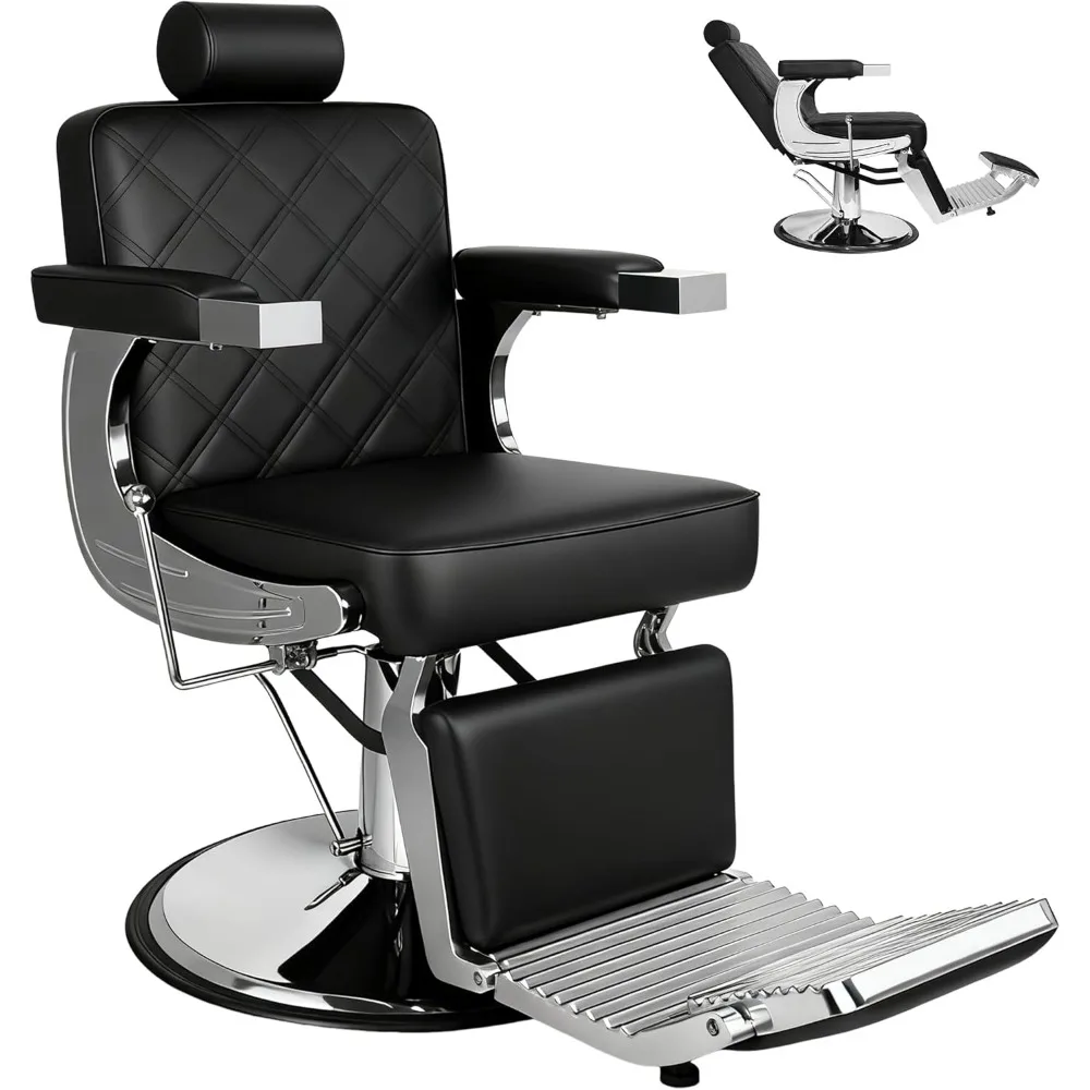 Barber Chair, Heavy Duty Barber Salon Chair for Hair Stylist with Diamond Stitch PU Leather,360° Swivel All Purpose Barber Chair
Barber Chair, Heavy Duty Barber Salon Chair for Hair Stylist with Diamond Stitch PU Leather,360° Swivel All Purpose Barber Chair