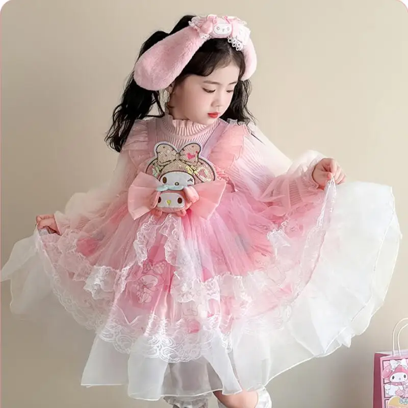 Girl's My Melody Kawaii anime Dress Autumn Winter New Lolita Cosplay Princess Dress Children's Birthday gifts Puff Dress
Girl's My Melody Kawaii anime Dress Autumn Winter New Lolita Cosplay Princess Dress Children's Birthday gifts Puff Dress