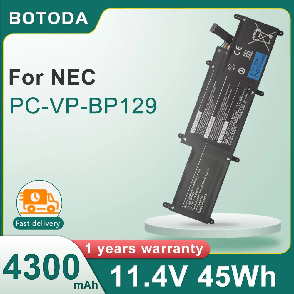 BOTODA PC-VP-BP129 45Wh/4300mAh Laptop Battery For NEC LaVie GN10R8 GN10R9A PC-VP-BP129 Lavie Direct PM PC-GN1861YGF Tablet PC
BOTODA PC-VP-BP129 45Wh/4300mAh Laptop Battery For NEC LaVie GN10R8 GN10R9A PC-VP-BP129 Lavie Direct PM PC-GN1861YGF Tablet PC