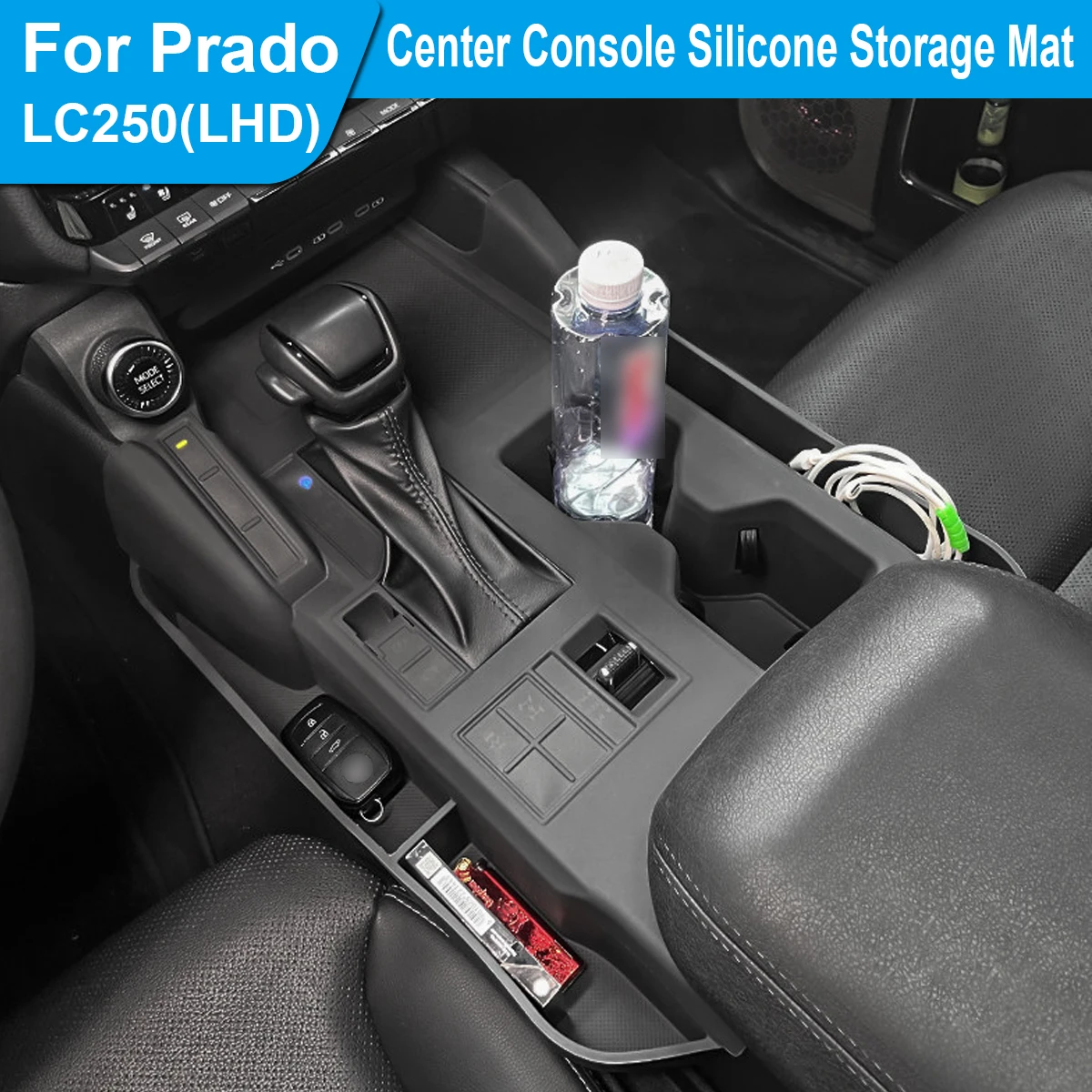 For 2024-2026 Prado LC250, Center Console Silicone Storage Pad - LHD, Car Interior Organizer Accessories
For 2024-2026 Prado LC250, Center Console Silicone Storage Pad - LHD, Car Interior Organizer Accessories