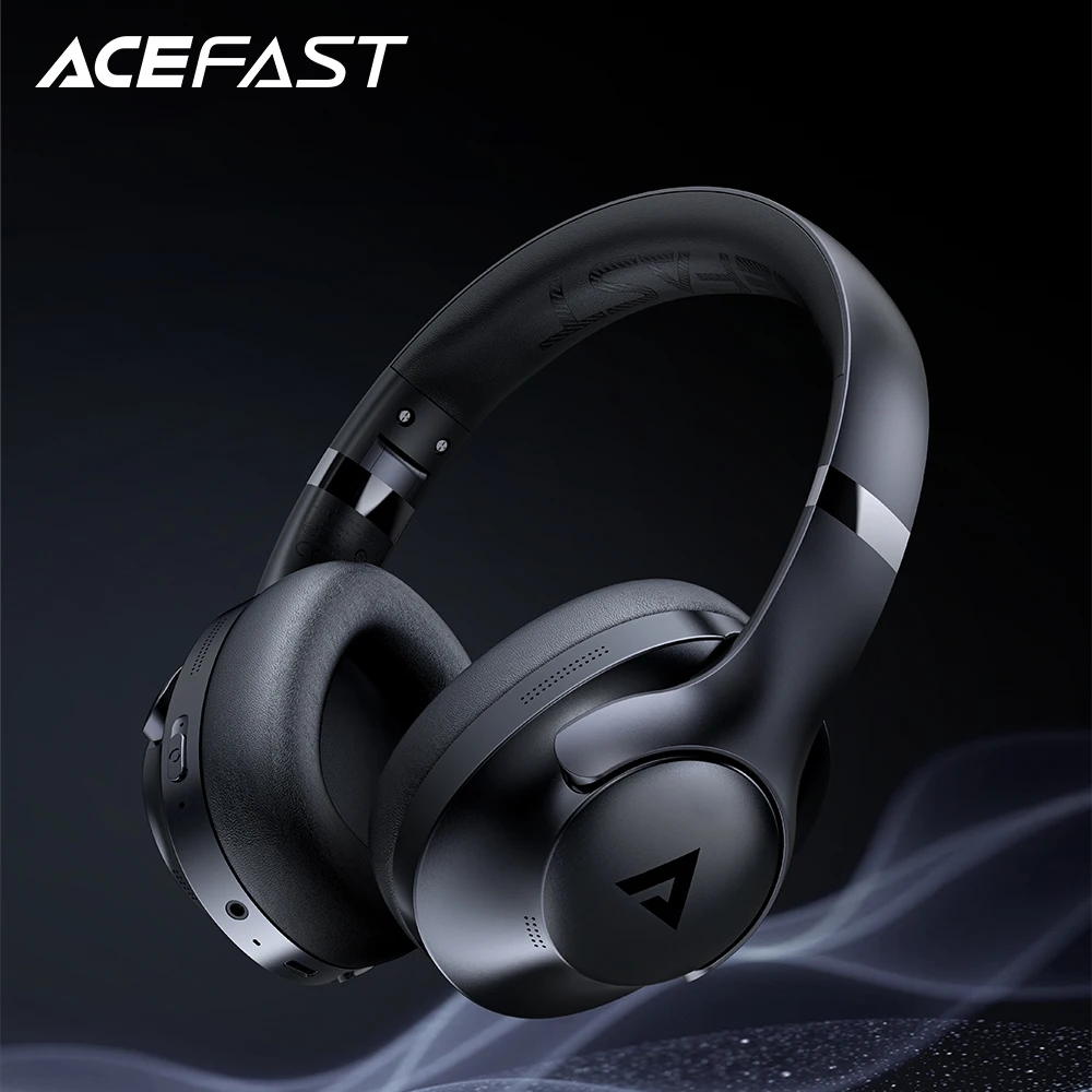 ACEFAST Original H4 ANC Active Noise Canceling Wireless HiFi Headphone 40MM Speaker Over Ear Bluetooth 5.3 Music HiFi Earphones
ACEFAST Original H4 ANC Active Noise Canceling Wireless HiFi Headphone 40MM Speaker Over Ear Bluetooth 5.3 Music HiFi Earphones