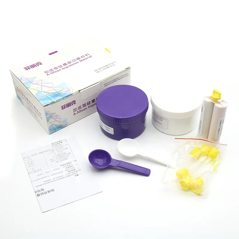 Dental Impression Material Vinyl Polysiloxane Silicone Putty and Light Body Kit
Dental Impression Material Vinyl Polysiloxane Silicone Putty and Light Body Kit