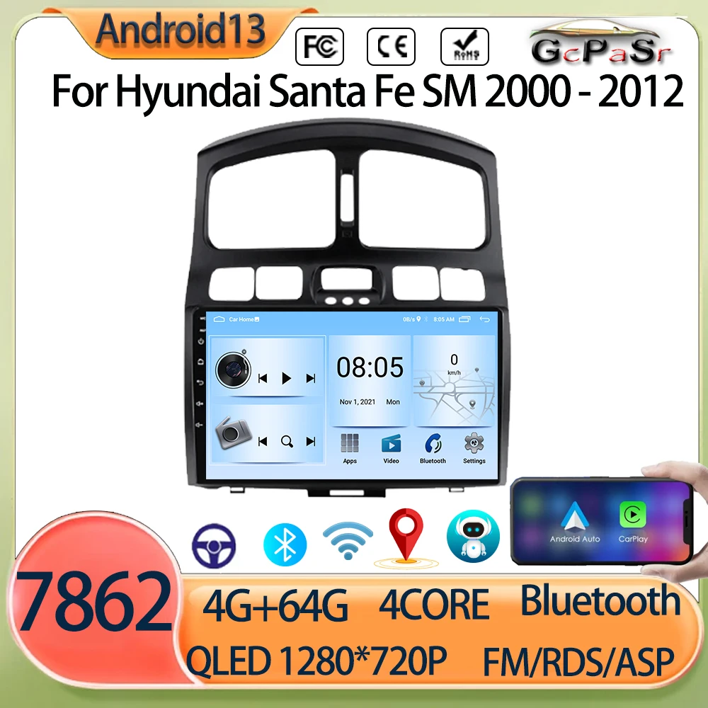 Car Android Radio Multimedia Player For Hyundai Santa Fe SM 2000 - 2012 no 2din Navigation GPS Video Auto Carplay DVD car stereo
Car Android Radio Multimedia Player For Hyundai Santa Fe SM 2000 - 2012 no 2din Navigation GPS Video Auto Carplay DVD car stereo