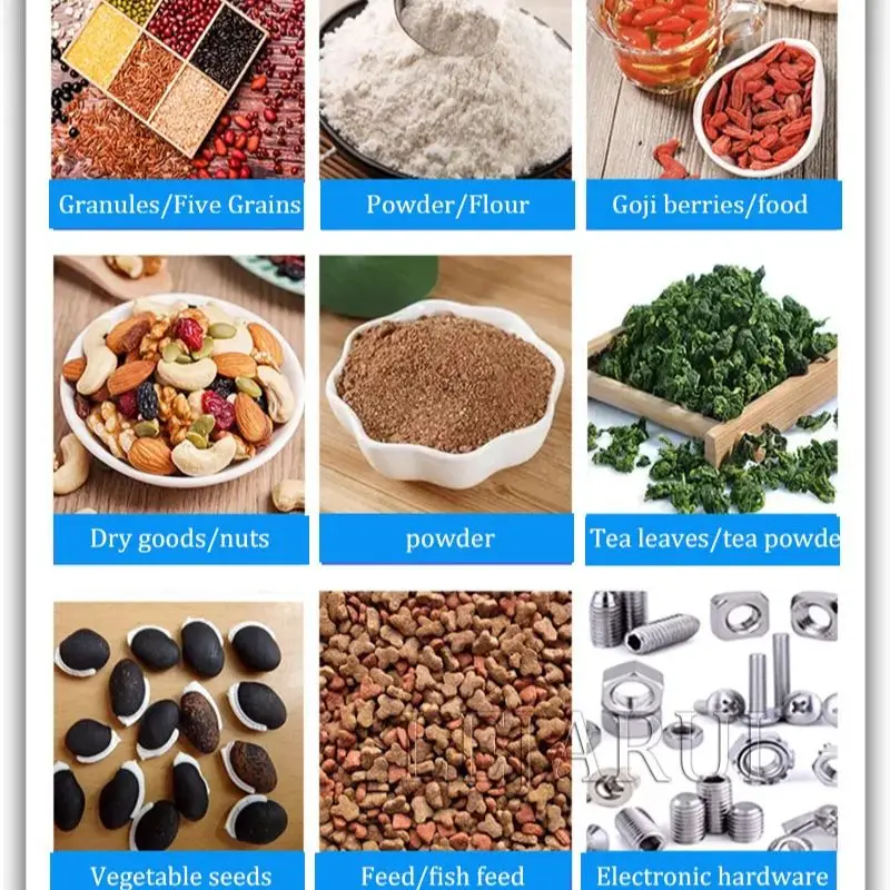 Granule Powder Packaging Weighing Filling Machine Three Side Seal Rice Grain Packing Machine