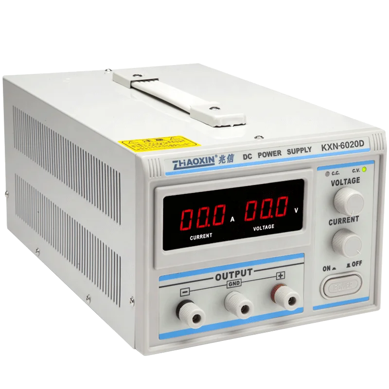 ZHAOXIN KXN-6020D Высокоэффективный полный источник питания для лабораторного использования 0-60 В 0-20 А
ZHAOXIN KXN-6020D Высокоэффективный полный источник питания для лабораторного использования 0-60 В 0-20 А