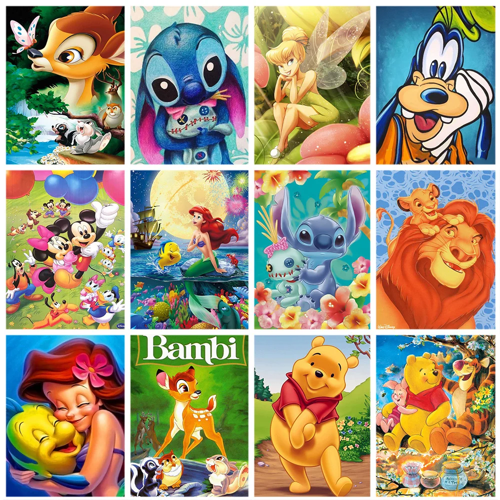 Disney Cartoon Princess 5D Diamond Painting Lilo Stitch Rhinestone Embroidery Animal Mosaic DIY Children's Room Decor Gift
Disney Cartoon Princess 5D Diamond Painting Lilo Stitch Rhinestone Embroidery Animal Mosaic DIY Children's Room Decor Gift