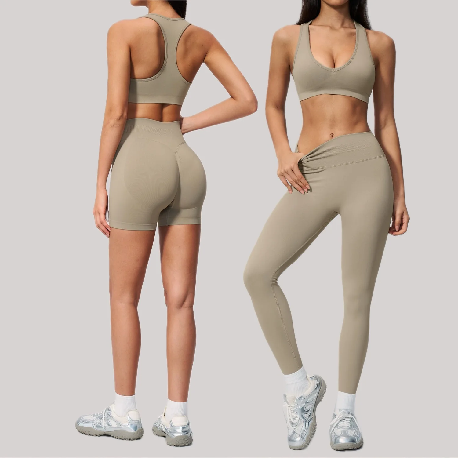 2 Pieces Seamless Yoga Set Women's V-neck Sports Bra Tight Quick dry Tracksuit Fitness Set Female Exercise Breathable Gym Suit
2 Pieces Seamless Yoga Set Women's V-neck Sports Bra Tight Quick dry Tracksuit Fitness Set Female Exercise Breathable Gym Suit