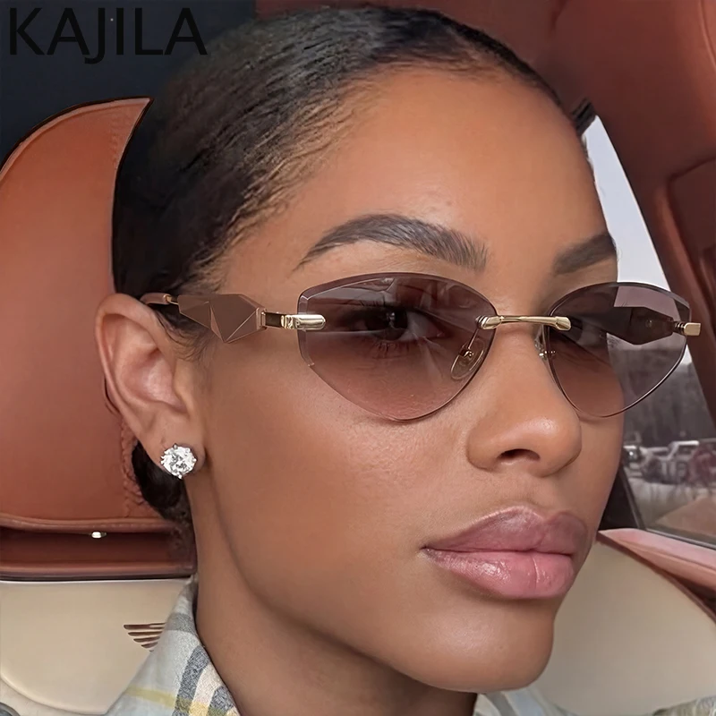 Trendy Rimless Cat Eye Sunglasses Women 2026 Luxury Designer Vintage Metal Frame Polygon Punk Sun Glasses Fashion Outdoor Shades
Trendy Rimless Cat Eye Sunglasses Women 2026 Luxury Designer Vintage Metal Frame Polygon Punk Sun Glasses Fashion Outdoor Shades