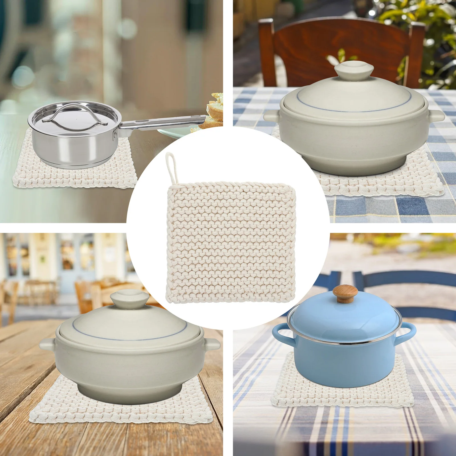 1pc Woven Cotton Mat Thick Bowl Pad Coaster Pot Holder Cup Cushion Table Decor Practical Long Use Dry Washable
1pc Woven Cotton Mat Thick Bowl Pad Coaster Pot Holder Cup Cushion Table Decor Practical Long Use Dry Washable