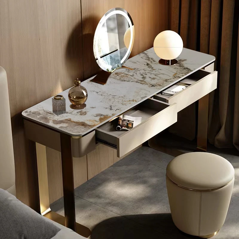 Light luxury rock slab dresser modern simple small apartment bedroom dressing table advanced sense ins style Internet celebrity
Light luxury rock slab dresser modern simple small apartment bedroom dressing table advanced sense ins style Internet celebrity