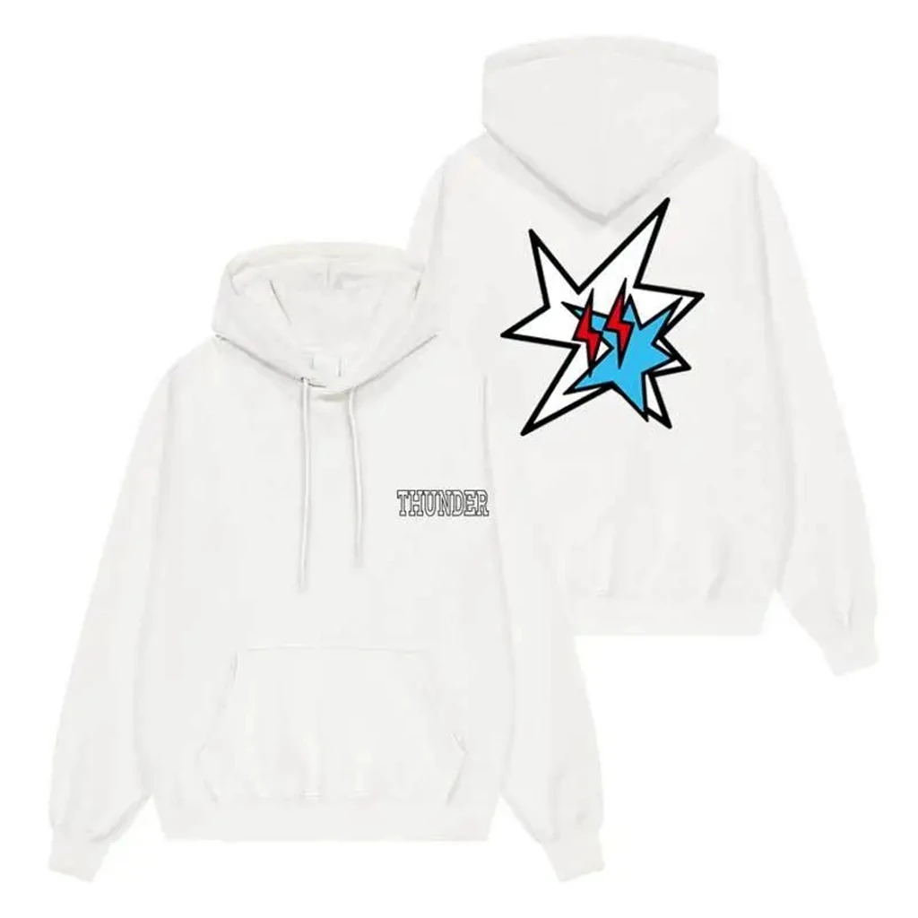 THUNDER 2024POP-UP Peripheral Same Hoodies Black White Y2k Hooded Shirt Top Women Clothing Loose Pullover Cardigan Sweatshirts
THUNDER 2024POP-UP Peripheral Same Hoodies Black White Y2k Hooded Shirt Top Women Clothing Loose Pullover Cardigan Sweatshirts