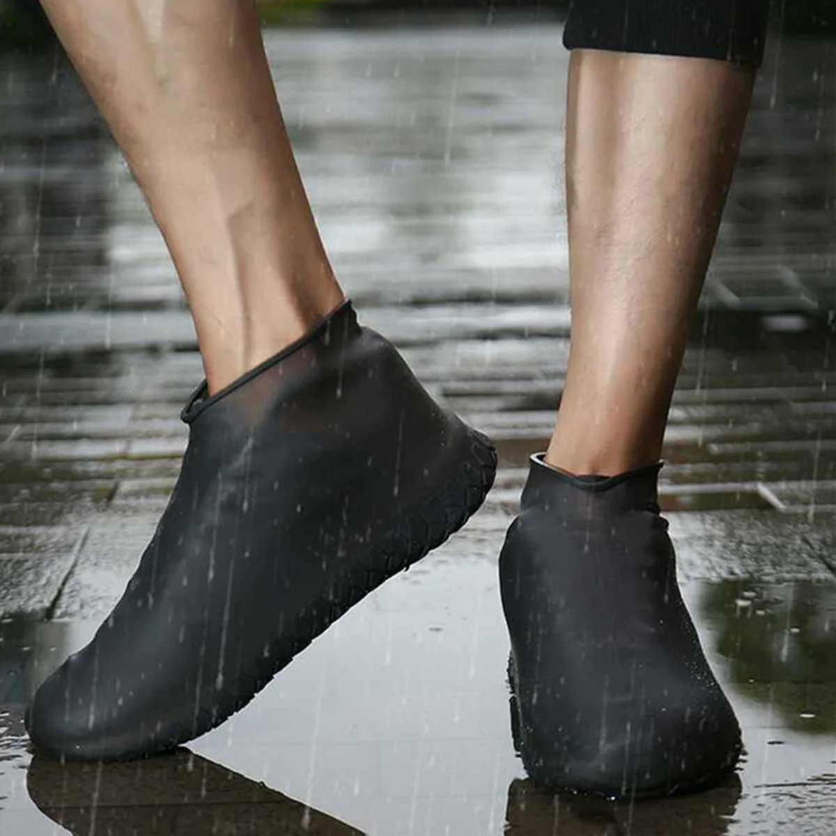 1 Pair Black Outdoor Unisex Adult Rain Shoes Cover Edging Full Waterproof Transparent Rain Day Anti-Slip Shoe Cover Size XL
1 Pair Black Outdoor Unisex Adult Rain Shoes Cover Edging Full Waterproof Transparent Rain Day Anti-Slip Shoe Cover Size XL