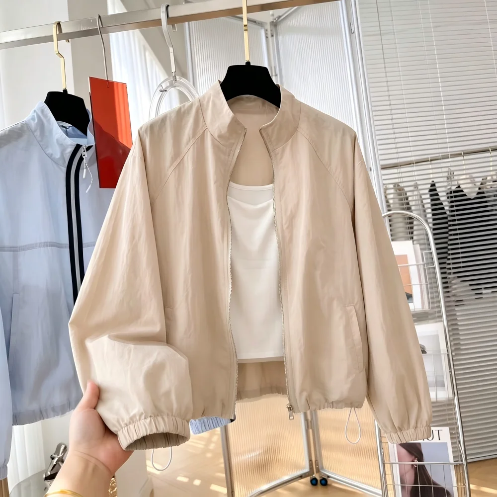 Women's Summer 2026 New Lazy Style Casual Fashion Thin Stand Collar Sun Protection Coat Long Sleeve Zipper Closure Polyester
Women's Summer 2026 New Lazy Style Casual Fashion Thin Stand Collar Sun Protection Coat Long Sleeve Zipper Closure Polyester