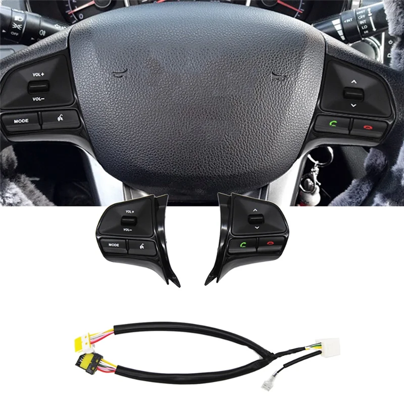 A04E-Car Multifunction Steering Wheel Button Control Volume Switch For KIA K2 Rio 2011-2016 Gloss Black
A04E-Car Multifunction Steering Wheel Button Control Volume Switch For KIA K2 Rio 2011-2016 Gloss Black