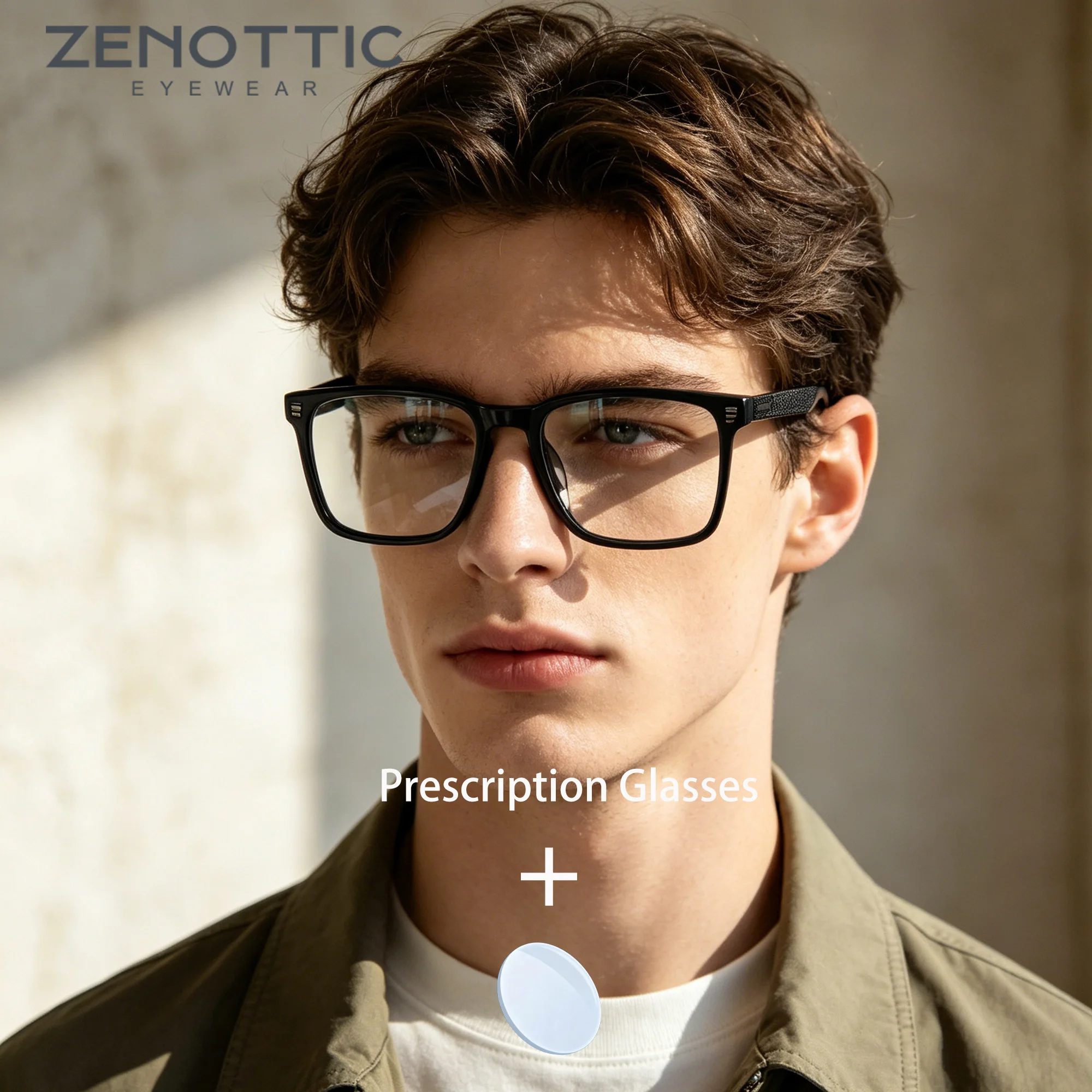 ZENOTTIC Men S Size Acetate Prescription Glasses Square Design Custom Reading Fit Myopia Correction Gradual Sight Office Eyewear
ZENOTTIC Men S Size Acetate Prescription Glasses Square Design Custom Reading Fit Myopia Correction Gradual Sight Office Eyewear
