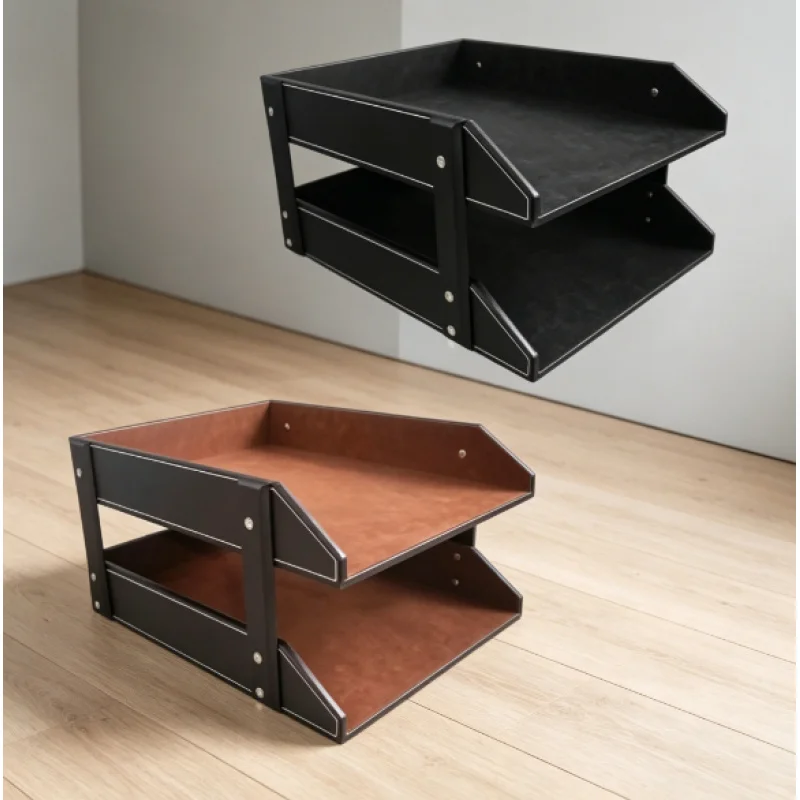 Double Layer PU Leather Desk File Tray Multifunctional Paper Document Holder Magazine Rack Desktop Storage Organizer for Home Sc
Double Layer PU Leather Desk File Tray Multifunctional Paper Document Holder Magazine Rack Desktop Storage Organizer for Home Sc